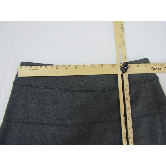 Athleta Gray Knit Pull On Mini Skirt Stretch Women's Small Minimalist Neutral - Picture 5 of 8